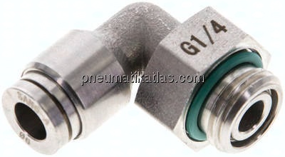 Winkel-Steckanschluss G 1/4"-6mm, IQS-ES LE/IQS-PVDF