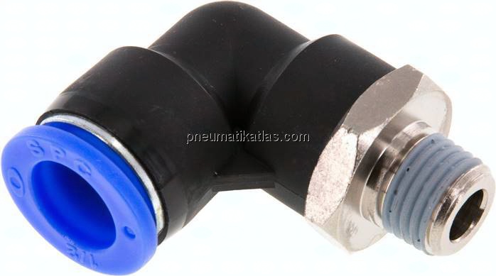 Winkel-Steckanschluss NPT 1/4"-1/2" (12,7 mm), IQS-Inch