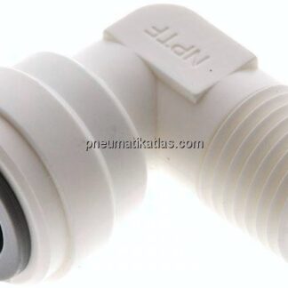 Winkel-Steckanschluss NPT 1/4"-3/8" (9,52 mm), IQS-LE (EPDM-Dichtung)
