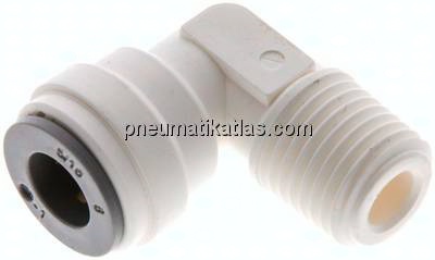 Winkel-Steckanschluss R 1/4"-5/16" (7,94 mm), IQS-LE (EPDM-Dichtung)