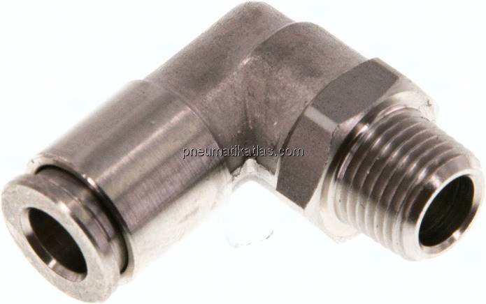 Winkel-Steckanschluss, pos. R 1/8"-6mm, IQS-Edelstahl