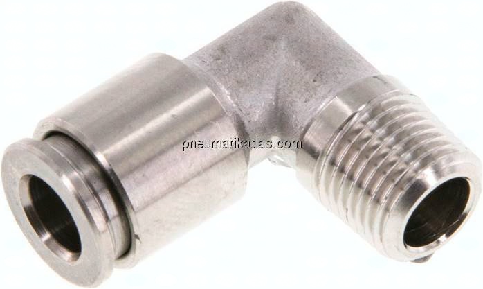Winkel-Steckanschluss, festst. R 1/8"-6mm, IQS-Edelstahl