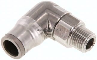 Winkel-Steckanschluss NPT 1/8"-8mm, IQS-Edelstahl
