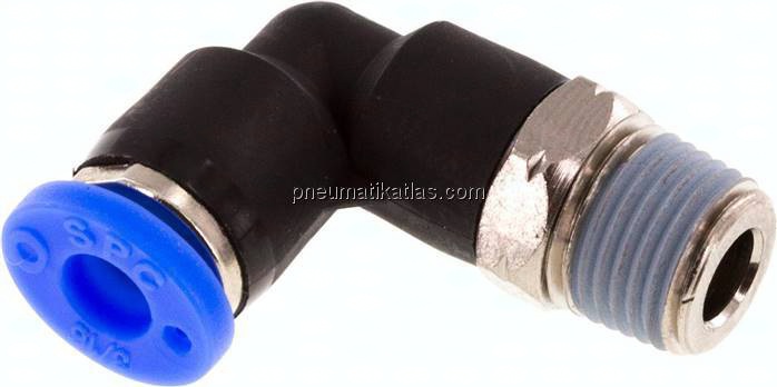 Winkel-Steckanschluss NPT 1/8"-3/16" (4,76 mm), IQS-Inch