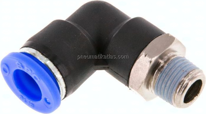 Winkel-Steckanschluss NPT 1/8"-5/16" (7,94 mm), IQS-Inch
