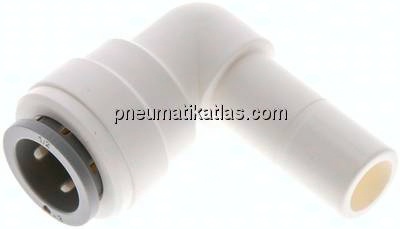 Winkel-Steckanschluss 1/2" (12,7 mm) Stecknippel-1/2" (12,7 mm) Schlauch, IQS-LE (EPDM-Dichtung)