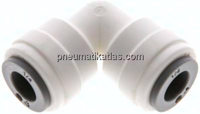 Winkel-Steckanschluss 1/4" (6,35 mm)-1/4" (6,35 mm), IQS-LE (EPDM-Dichtung)