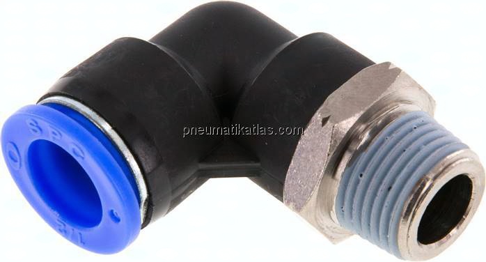 Winkel-Steckanschluss NPT 3/8"-1/2" (12,7 mm), IQS-Inch