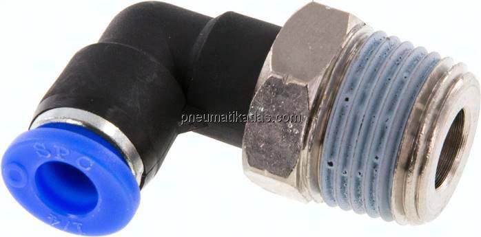 Winkel-Steckanschluss NPT 3/8"-1/4" (6,35 mm), IQS-Inch
