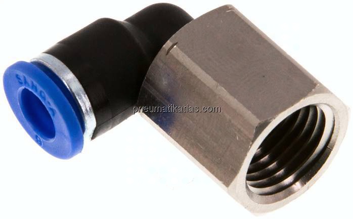 Winkel-Steckanschluss, Inneng. G 1/4"-6mm, IQS-Standard