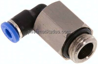 Winkel-Steckanschluss, lang G 1/4"-4mm, IQS-Standard