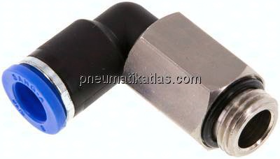 Winkel-Steckanschluss, lang G 1/4"-8mm, IQS-Standard