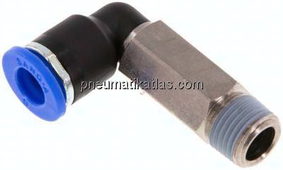Winkel-Steckanschluss, lang R 1/8"-6mm, IQS-Standard