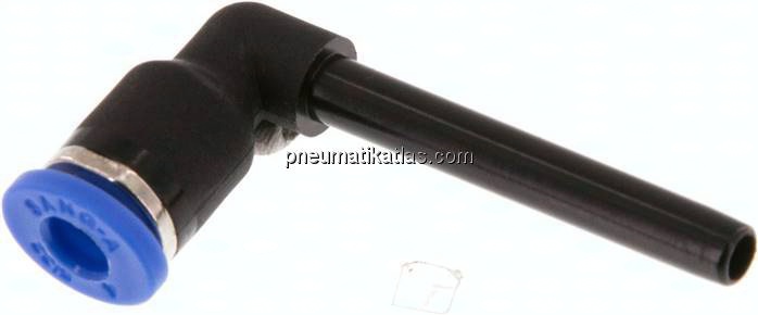 Winkel-Steckanschluss, langer 4mm Stecknippel, IQS-Standard
