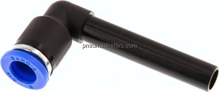 Winkel-Steckanschluss, langer 8mm Stecknippel, IQS-Standard