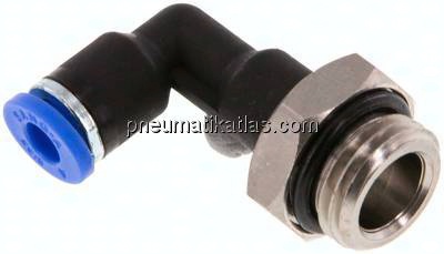 Winkel-Steckanschluss, lang G 1/4"-4mm, IQS-Standard