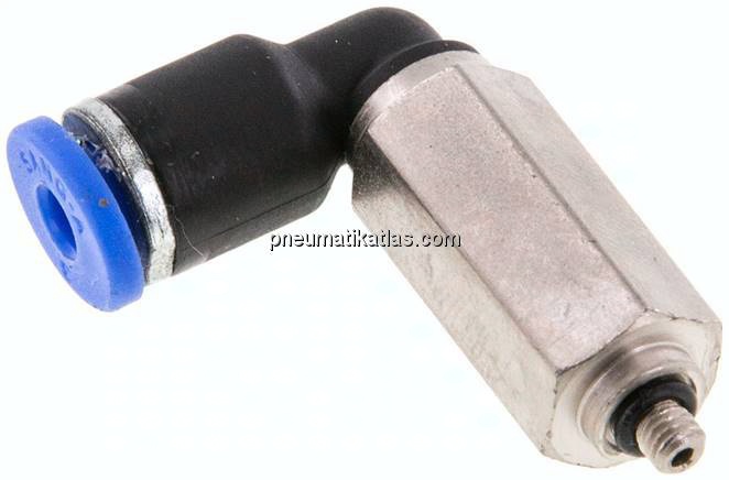 Winkel-Steckanschluss, lang M 3-3mm, IQS-Standard