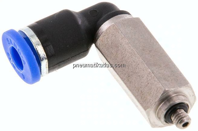 Winkel-Steckanschluss, lang M 3-4mm, IQS-Standard