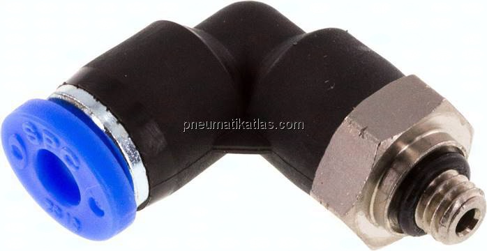 Winkel-Steckanschluss UNF 10-32-5/32" (3,97 mm), IQS-Inch
