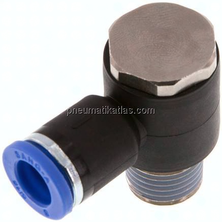 Winkel-Steckanschluss R 1/4"-8mm, IQS-Standard