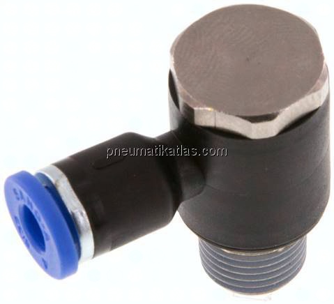 Winkel-Steckanschluss R 1/8"-4mm, IQS-Standard