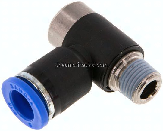 Winkel-Steckanschluss, I-Skt. R 1/8"-8mm, IQS-Standard