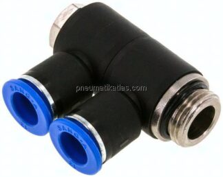 Steck-Mehrfachverteiler, 2-fach G 1/2"-12mm, IQS-Standard
