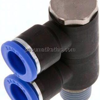 Steck-Mehrfachverteiler, 2-fach R 1/4"-10mm, IQS-Standard