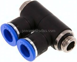 Steck-Mehrfachverteiler, 2-fach G 1/4"-10mm, IQS-Standard