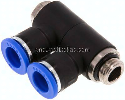 Steck-Mehrfachverteiler, 2-fach G 1/4"-10mm, IQS-Standard