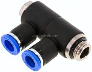 Steck-Mehrfachverteiler, 2-fach G 1/4"-8mm, IQS-Standard