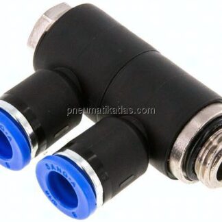 Steck-Mehrfachverteiler, 2-fach G 1/4"-8mm, IQS-Standard