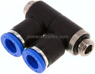 Steck-Mehrfachverteiler, 2-fach G 1/8"-8mm, IQS-Standard