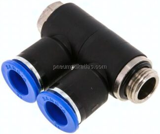 Steck-Mehrfachverteiler, 2-fach G 3/8"-12mm, IQS-Standard