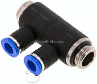 Steck-Mehrfachverteiler, 2-fach G 3/8"-8mm, IQS-Standard