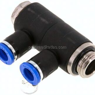 Steck-Mehrfachverteiler, 2-fach G 3/8"-8mm, IQS-Standard