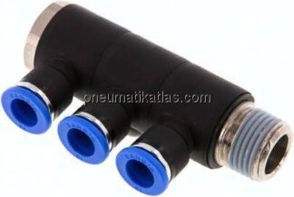 Steck-Mehrfachverteiler, 3-fach R 1/2"-10mm, IQS-Standard