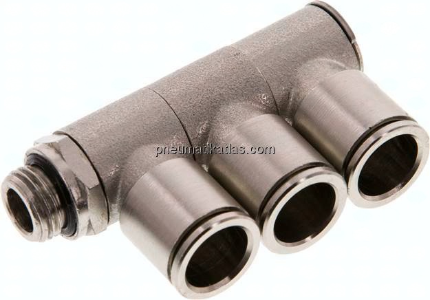 Steck-Mehrfachverteiler, 3-fach G 1/4"-12mm, IQS-MSV (Standard)