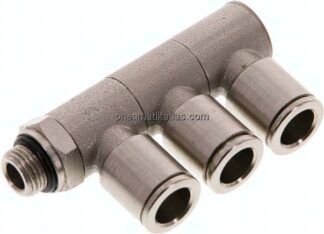 Steck-Mehrfachverteiler, 3-fach G 1/8"-8mm, IQS-MSV (Standard)