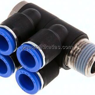 Steck-Mehrfachverteiler, 4-fach R 1/2"-12mm, IQS-Standard