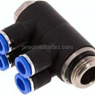 Steck-Mehrfachverteiler, 4-fach G 1/2"-8mm, IQS-Standard