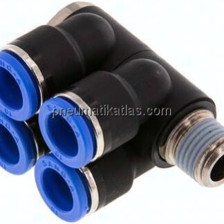 Steck-Mehrfachverteiler, 4-fach R 1/4"-10mm, IQS-Standard