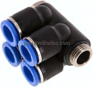 Steck-Mehrfachverteiler, 4-fach G 3/8"-12mm, IQS-Standard