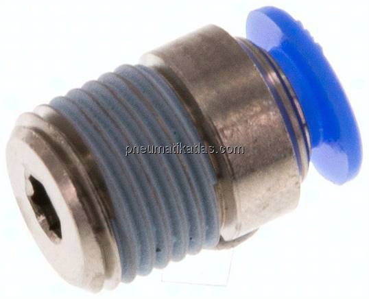 Gerader Steckanschluss R 1/8"-4mm, Mini m. Innensechskt.