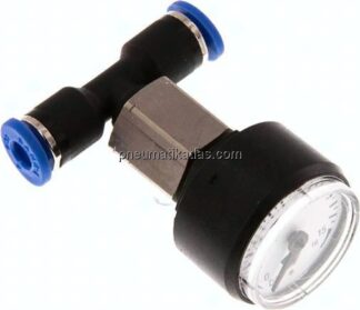 Manometer 0 - 16bar, 4mm Schlauch, IQS-Standard