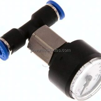 Manometer 0 - 16bar, 4mm Schlauch, IQS-Standard