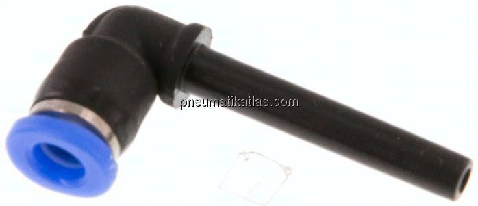 Winkel-Steckanschluss mit 3mm Stecknippel, IQS-Mini