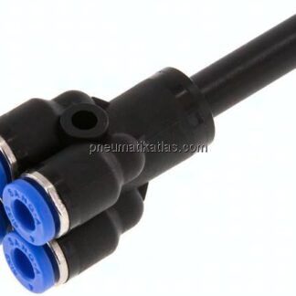 Steckanschluss-Mehrfachvert. 6mm-4mm, IQS-Standard