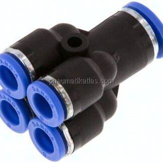 Steckanschluss-Mehrfachvert. 8mm-6mm, IQS-Standard