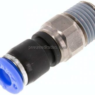 Gerade Drehverschraubung R 1/4"-6mm, IQS-Standard